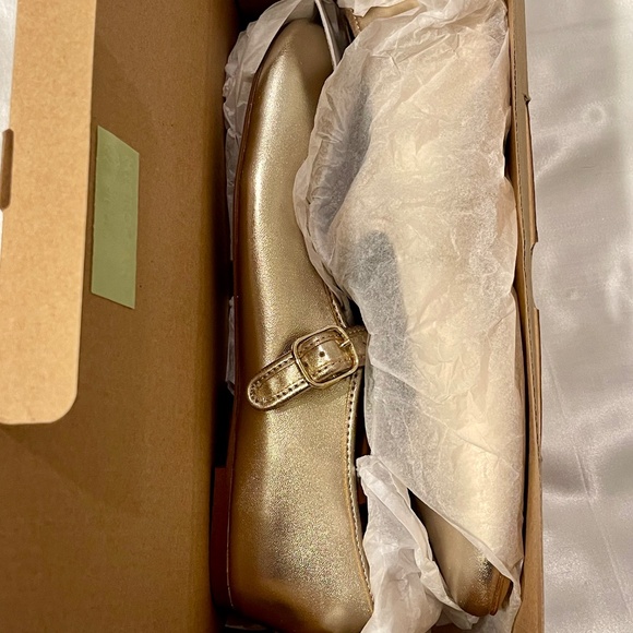J Crew Metallic Gold Mary Jane Flats - Picture 3 of 7